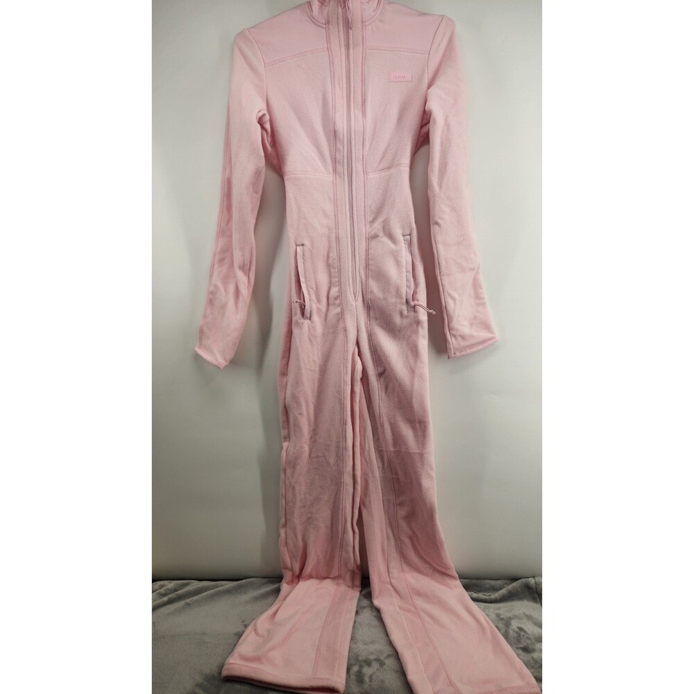 Skims Small Cherry Blossom Fleece Lounge Catsuit Long One-Piece NWT